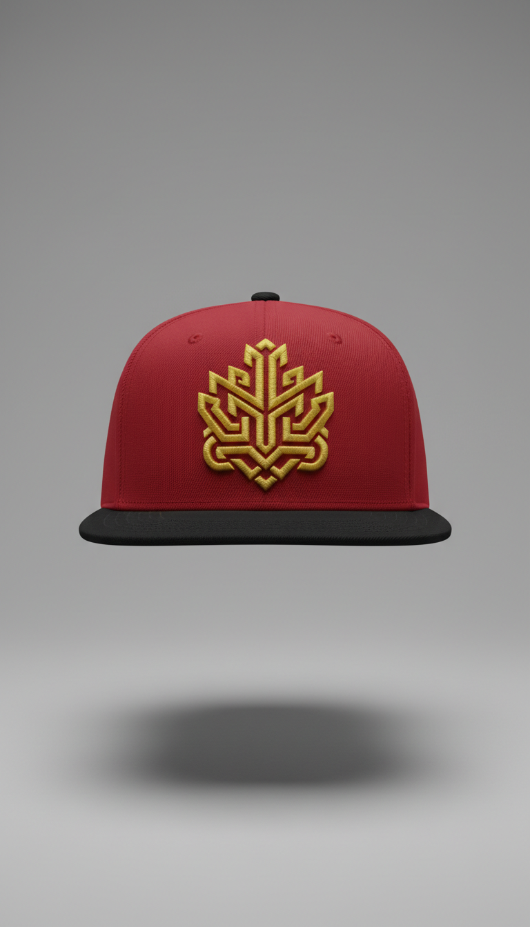 Gorra snapback roja estilo urbano