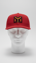 Gorra snapback roja estructurada